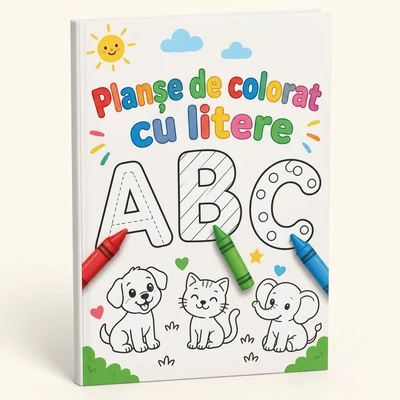 Planșe de colorat cu litere