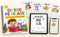 Citesc pe silabe — fișe de lucru pentru învățarea cititului